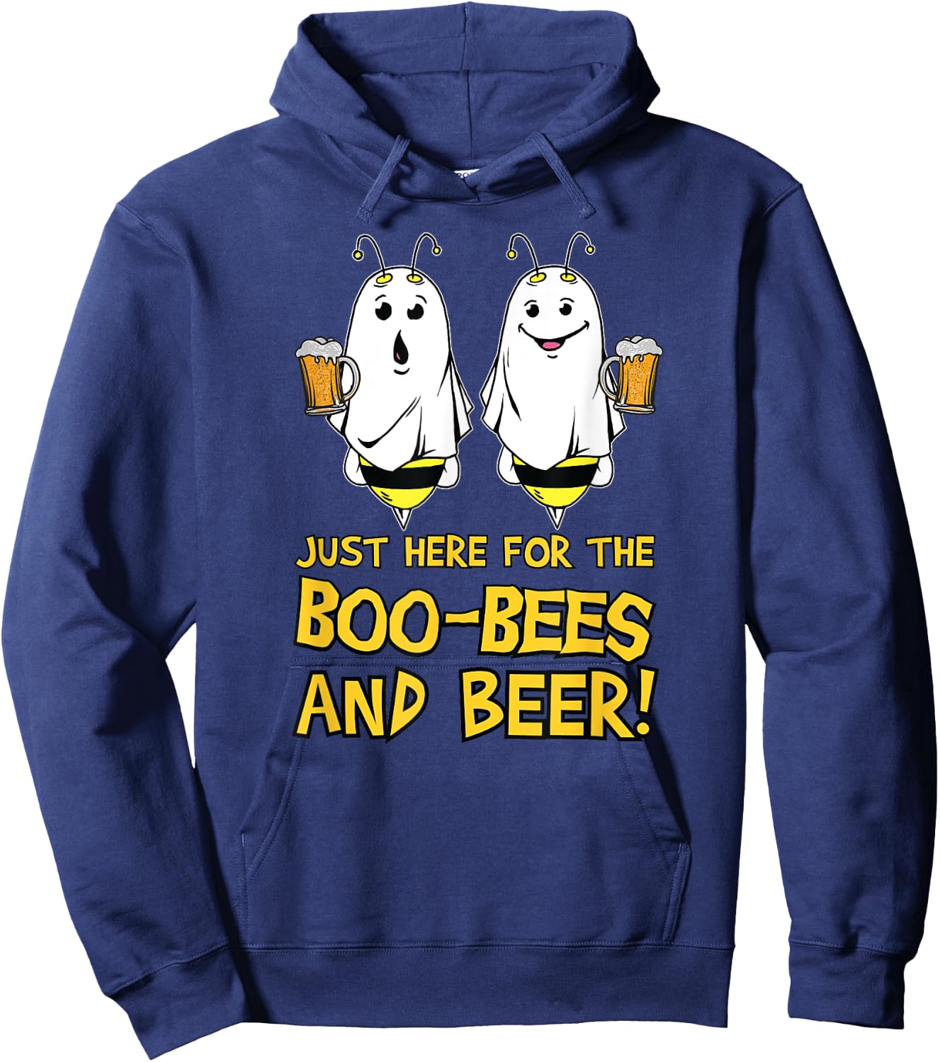 Boo Bees and Beer Hoodie - Hoodie | Navy