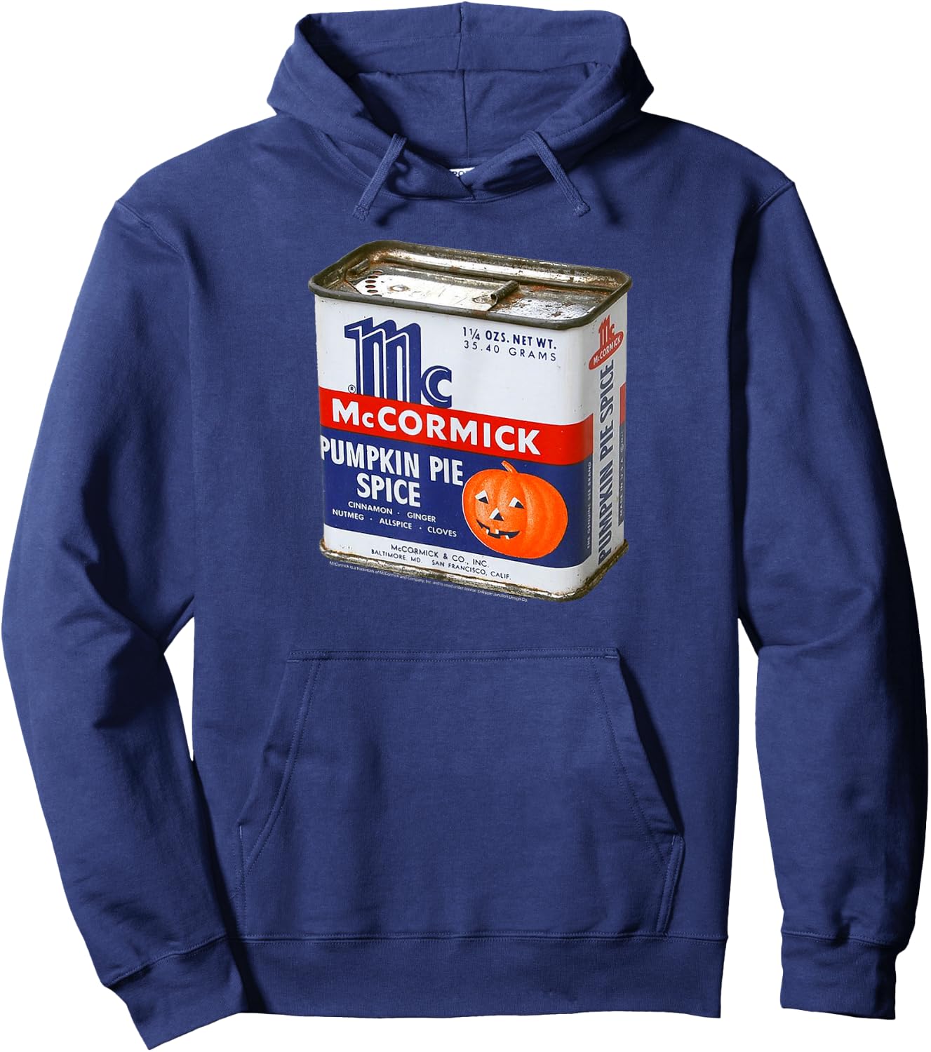 McCormick Seasoning Pumpkin Pie Spice Tin Hoodie - Hoodie | Navy