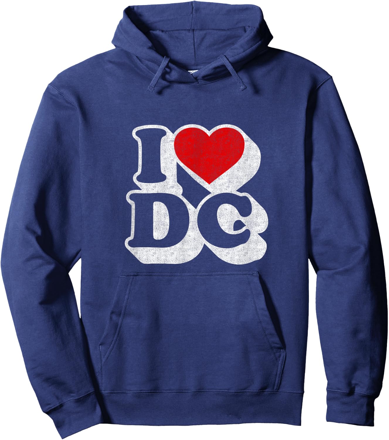 I Heart Love DC Washington D.C. Souvenir Gift Hoodie - Hoodie | Navy