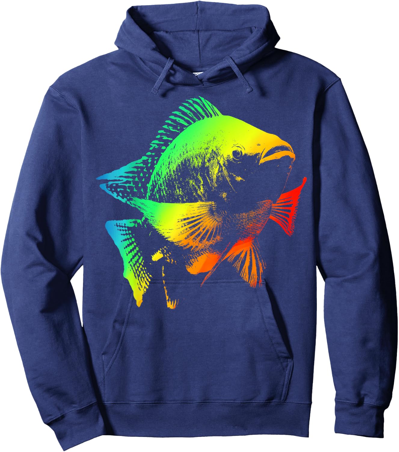 TILAPIA Colorful Rainbow Retro Hoodie - Hoodie | Navy