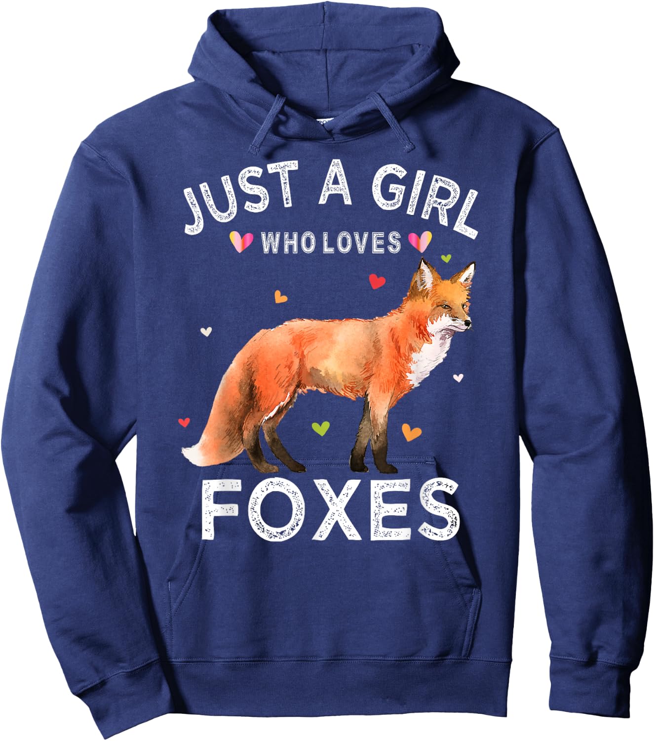 Just A Girl Who Loves Foxes Hoodie - Hoodie | Navy
