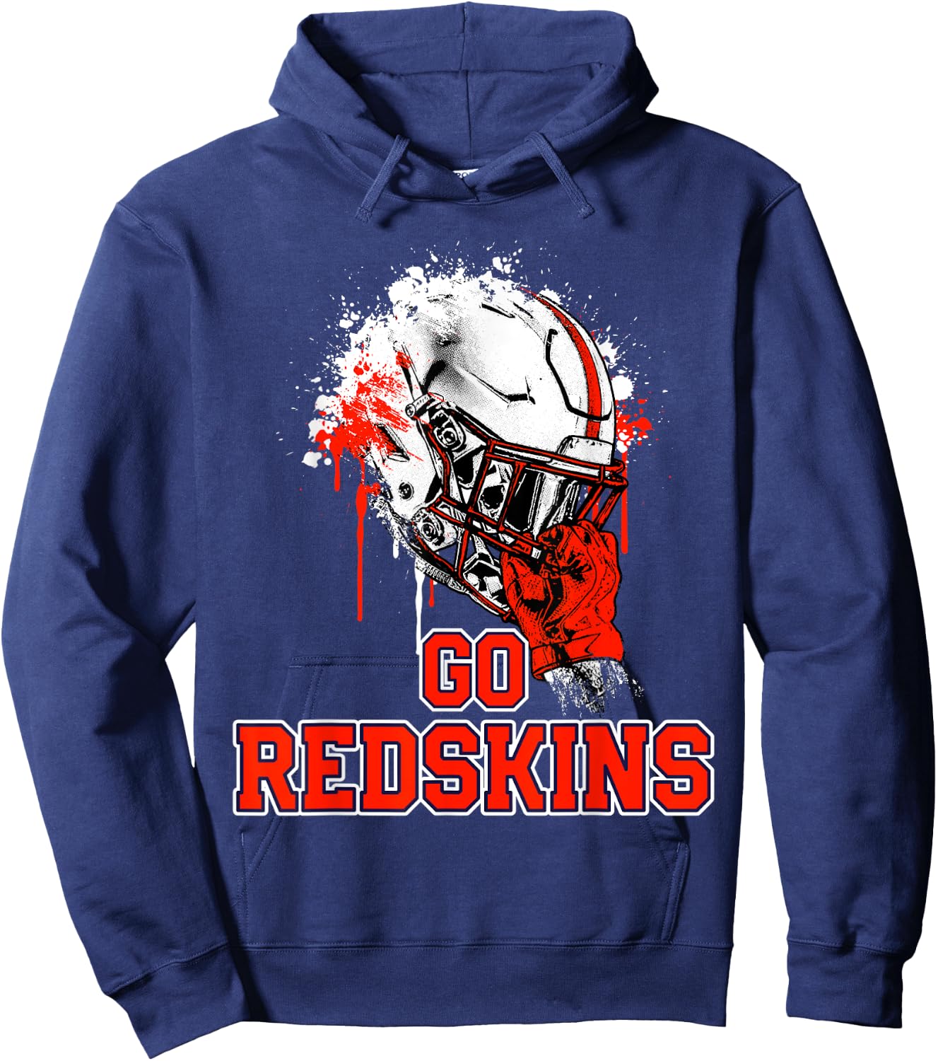 Oneonta Redskins Rising Helmet GO! Hoodie - Hoodie | Navy
