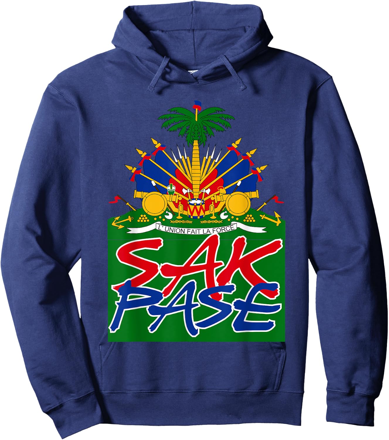 Sak Pase | Cute Haitian Creole Pride Gift Hoodie - Hoodie | Navy