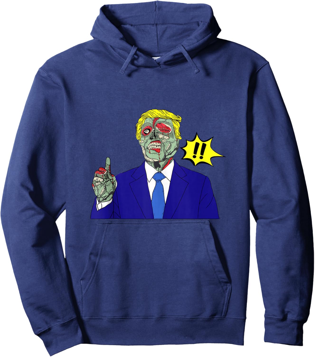 Donald Trump They Live Alien Never Trump Funny Hoodie - Hoodie | Navy
