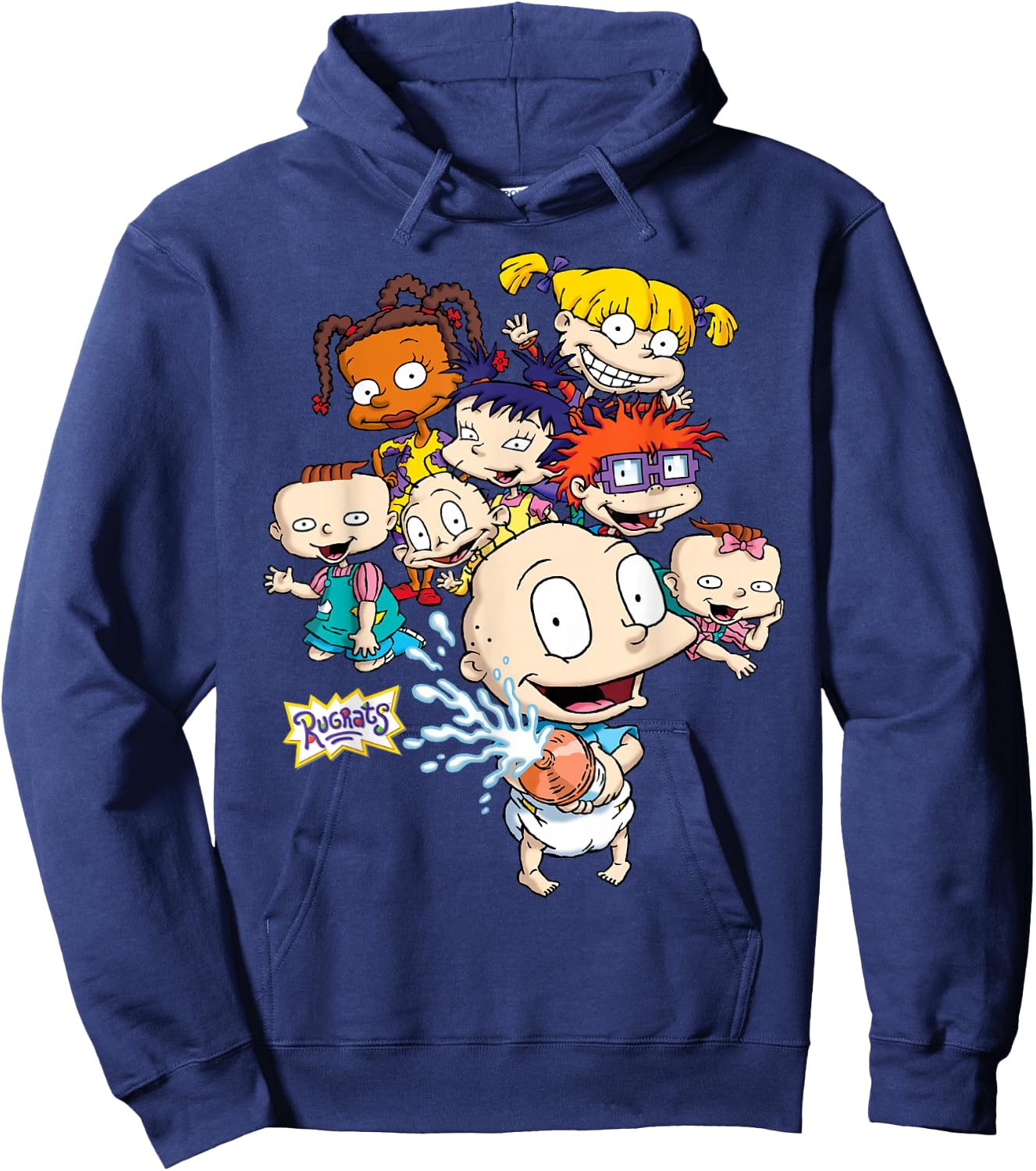 Rugrats Tommy Squirting Milk Hoodie - Hoodie | Navy