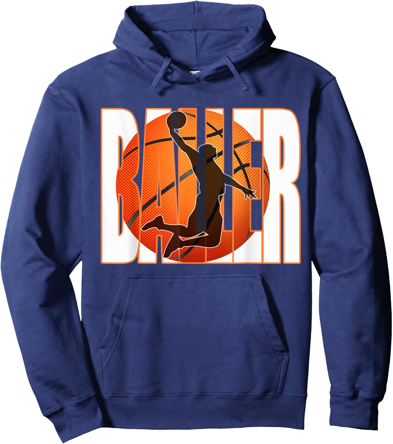 Men's Basketball Baller Shirt for Boys Or Teens Hoodie - Hoodie | Navy