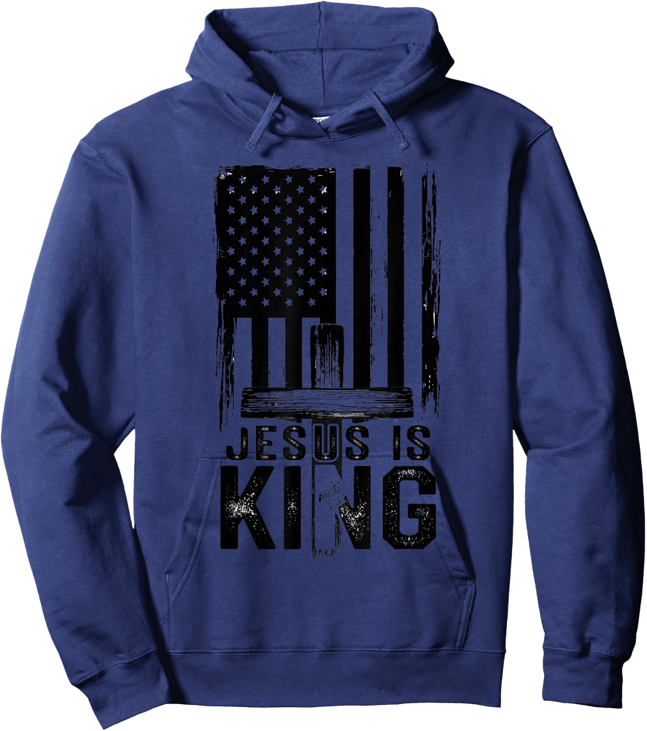 Christian Jesus is King Hoodie - Hoodie | Navy