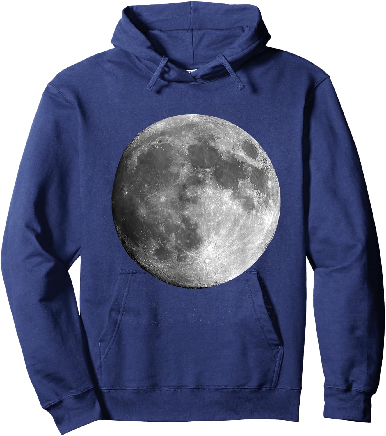 Full Moon Luna Astronomy Space Galaxy Stars Hoodie - Hoodie | Navy