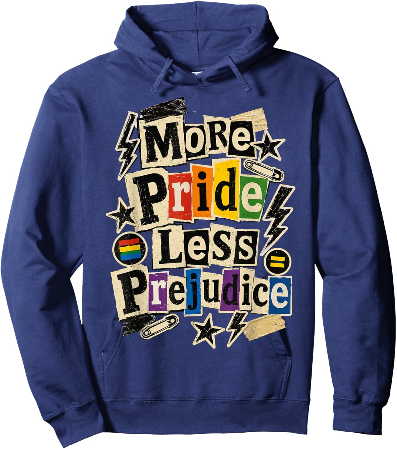 More Pride Less Prejudice Hoodie - Hoodie | Navy