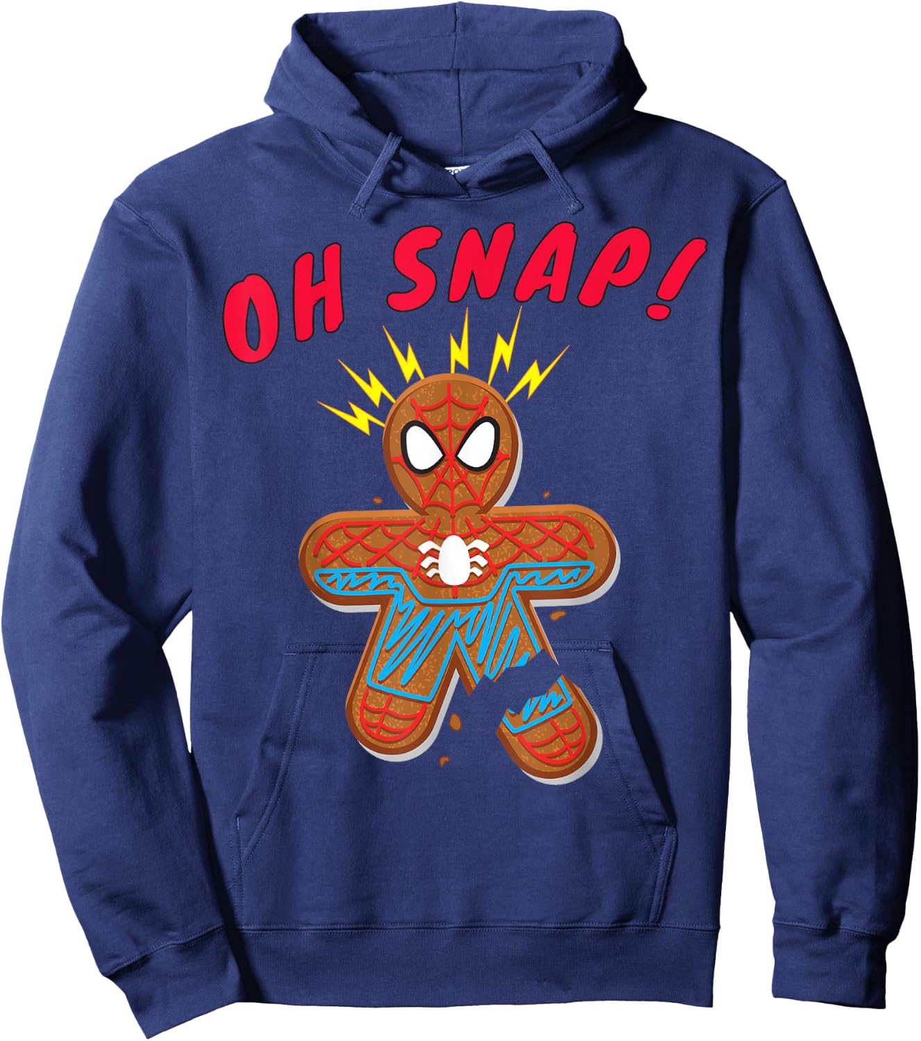 Marvel Spider-Man Oh Snap Gingerbread Cookie Hoodie - Hoodie | Navy