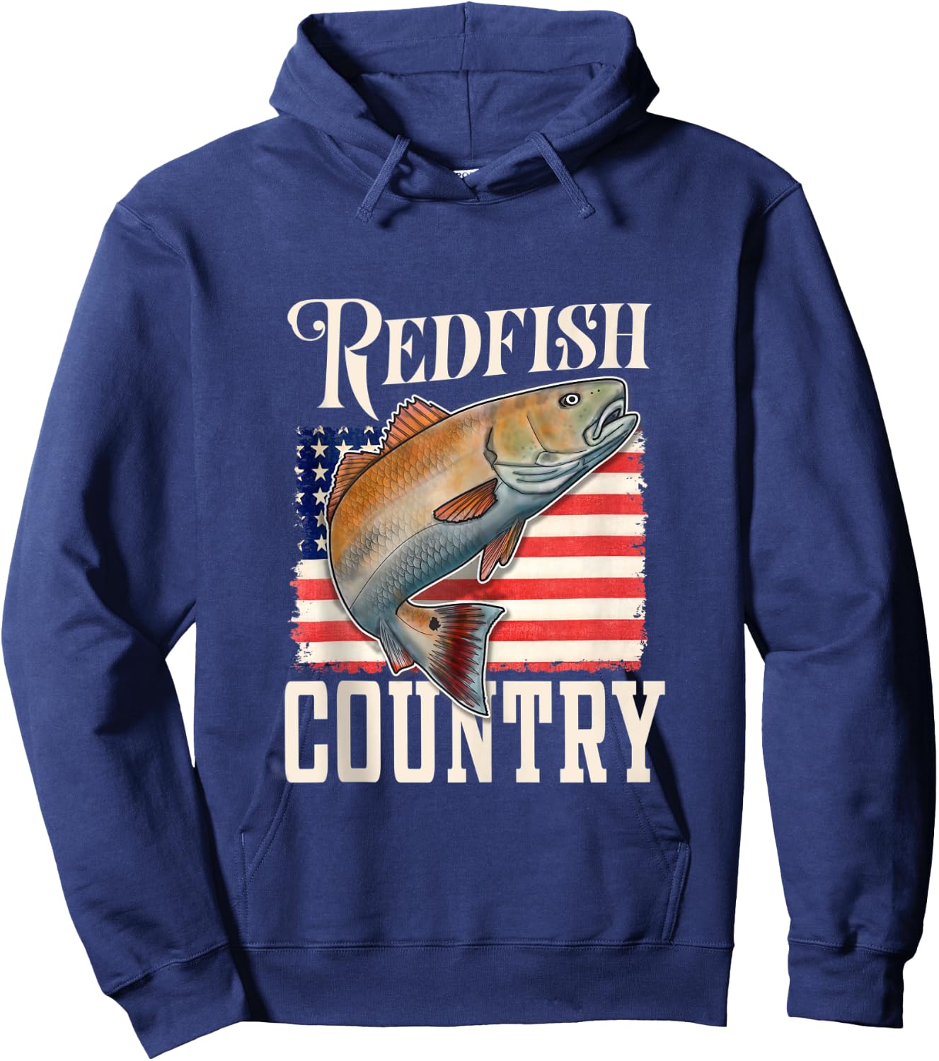 Redfish Country Saltwater Red Drum Fishing Hoodie - Hoodie | Navy