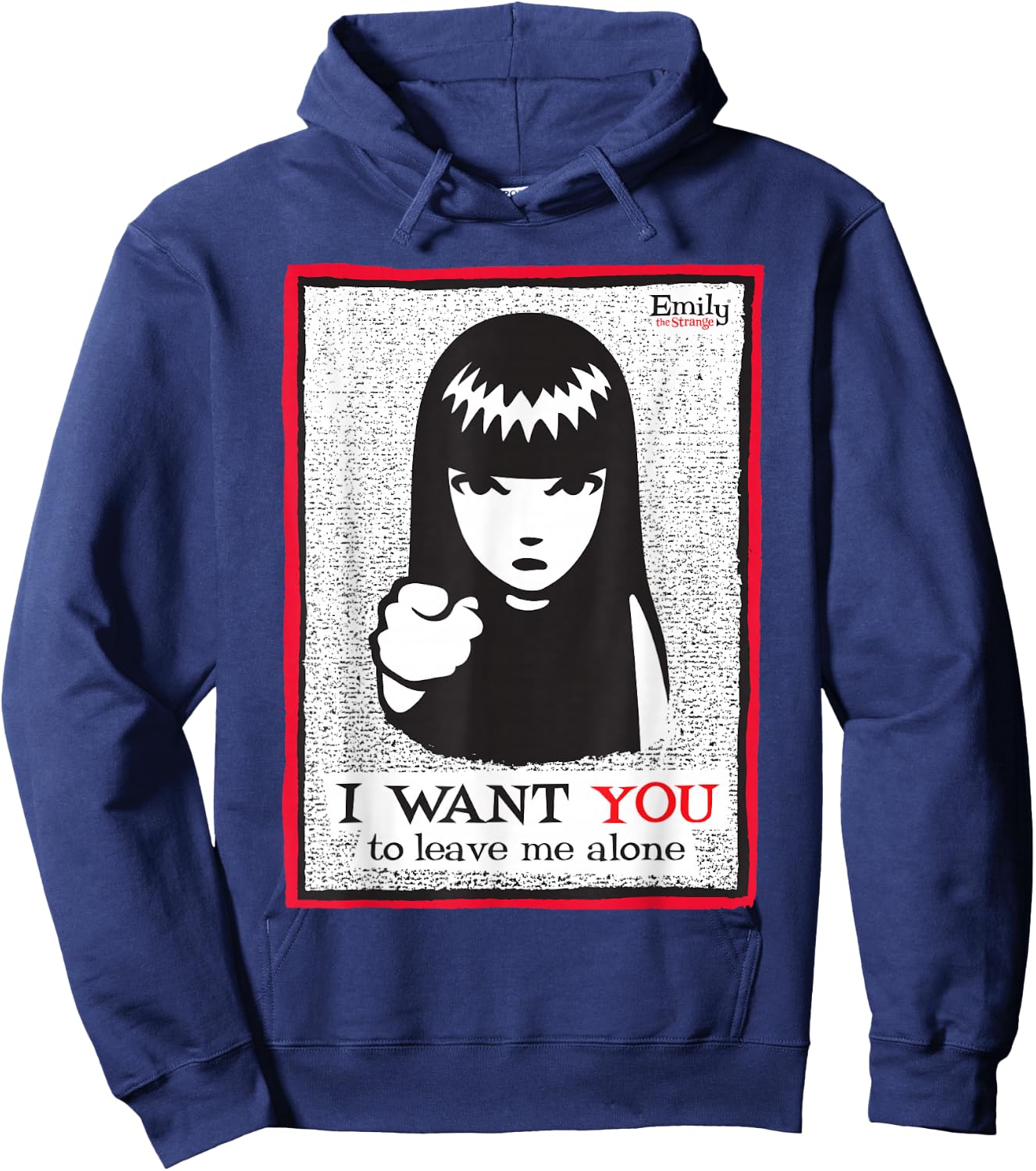 Emily The Strange I want You To Leave Me Alone Hoodie - Hoodie | Navy