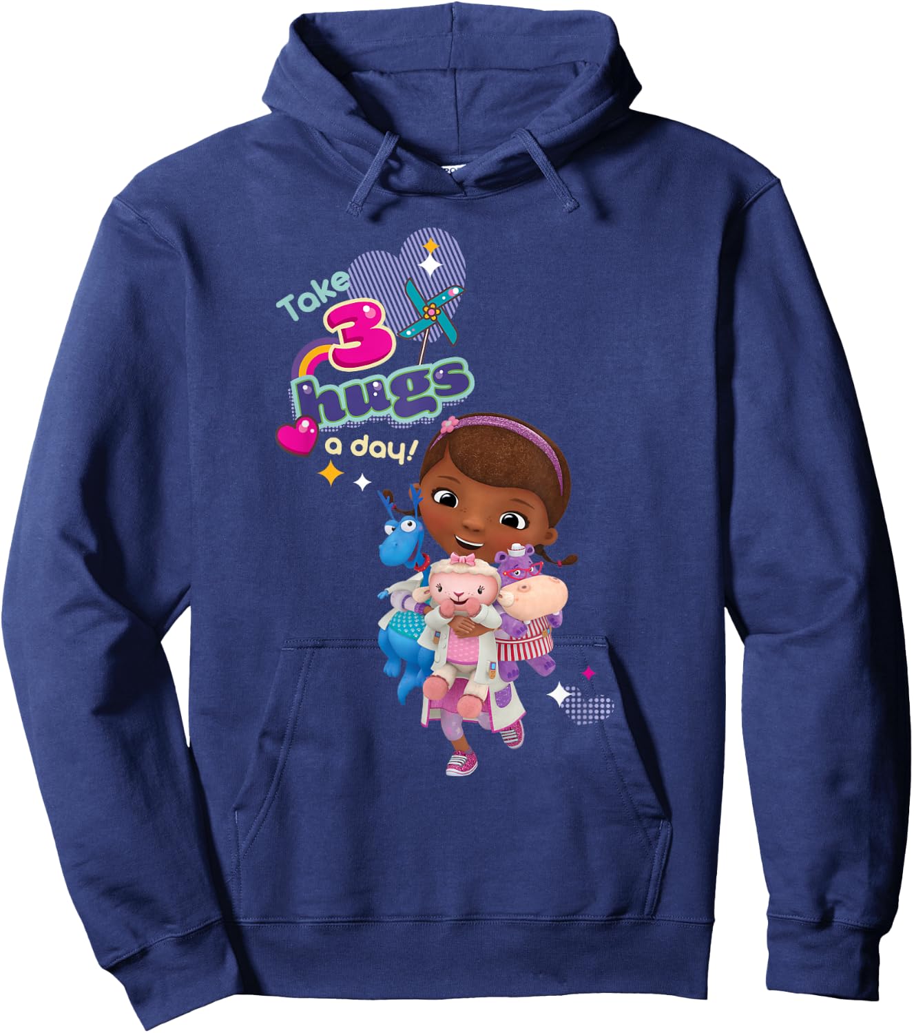 Disney Doc McStuffins Take 3 Hugs a Day Hoodie - Hoodie | Navy