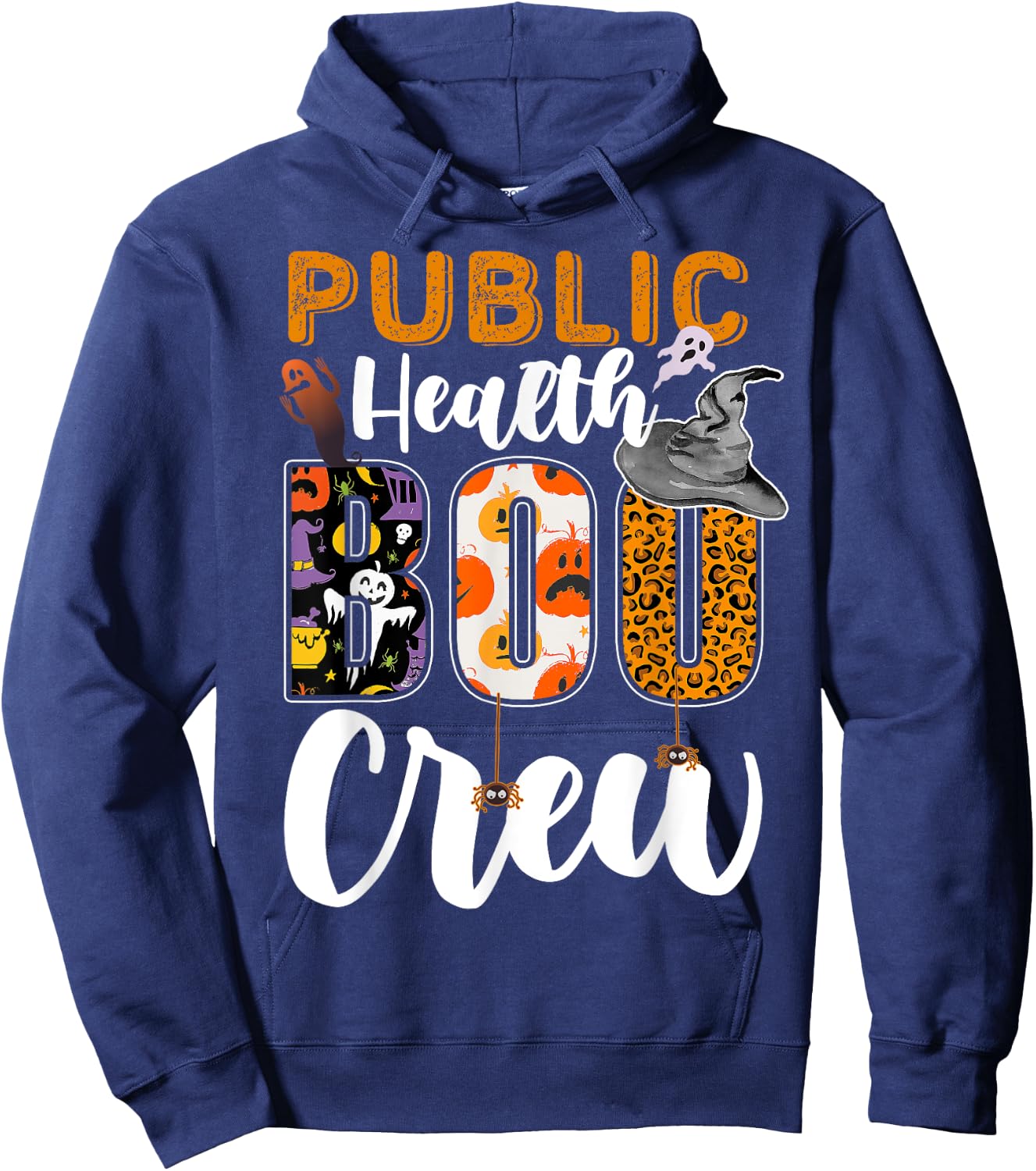 Public Health Boo Crew Halloween Matching Nurse Hoodie - Hoodie | Navy