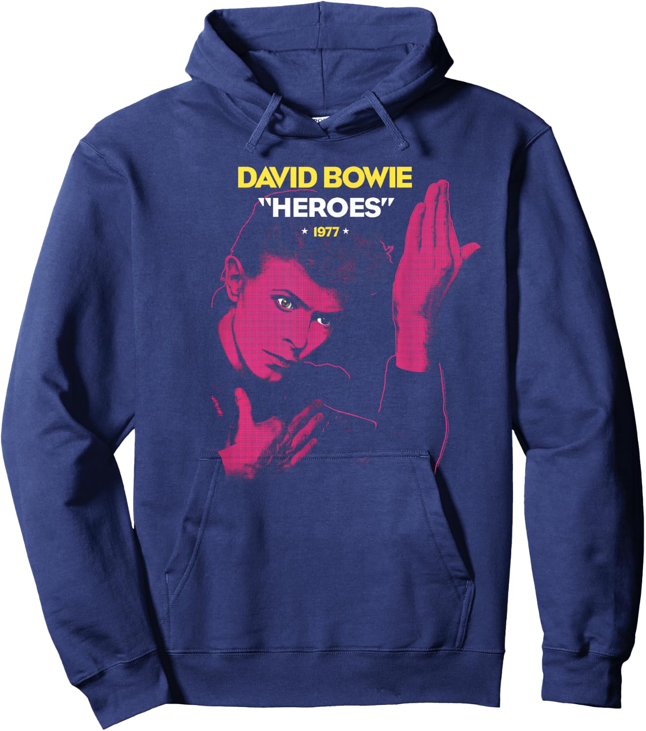 David Bowie - Heroes 1977 Hoodie - Hoodie | Navy