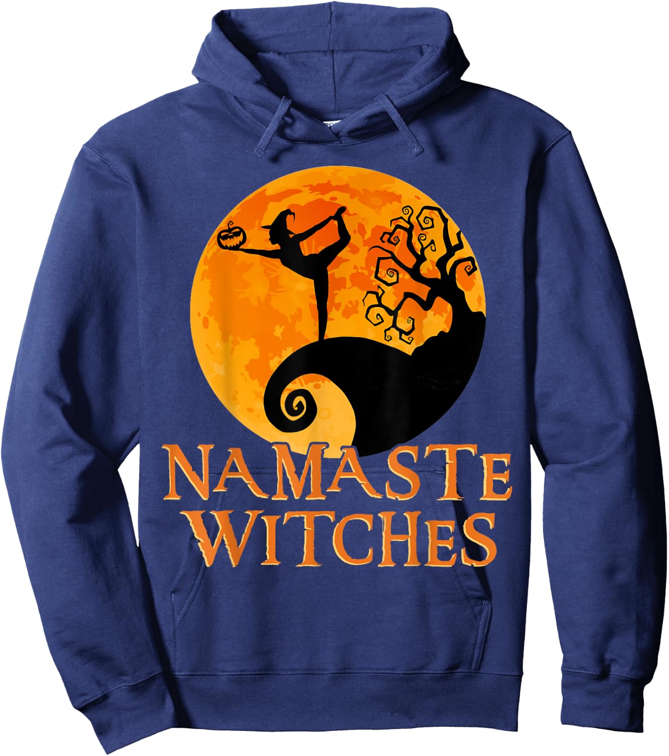 Namaste Witches - Halloween Yoga Hoodie - Hoodie | Navy