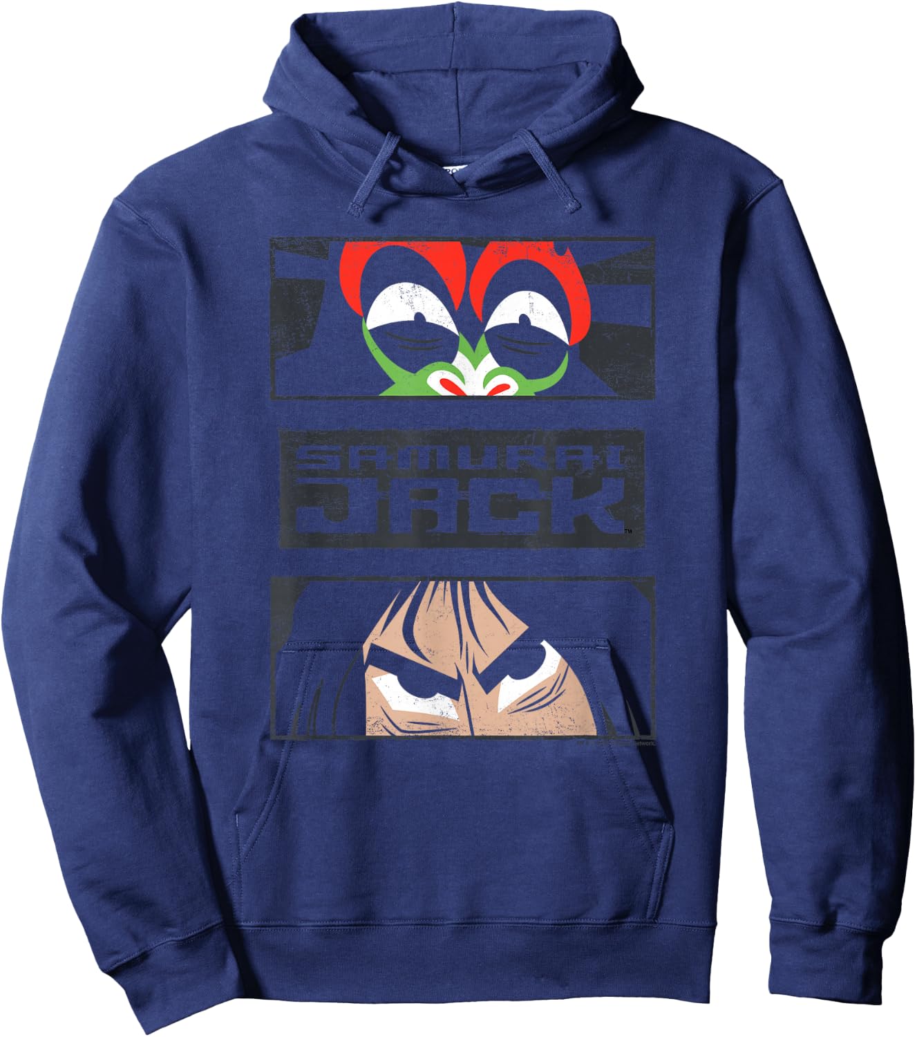 Samurai Jack Stare Down Hoodie - Hoodie | Navy