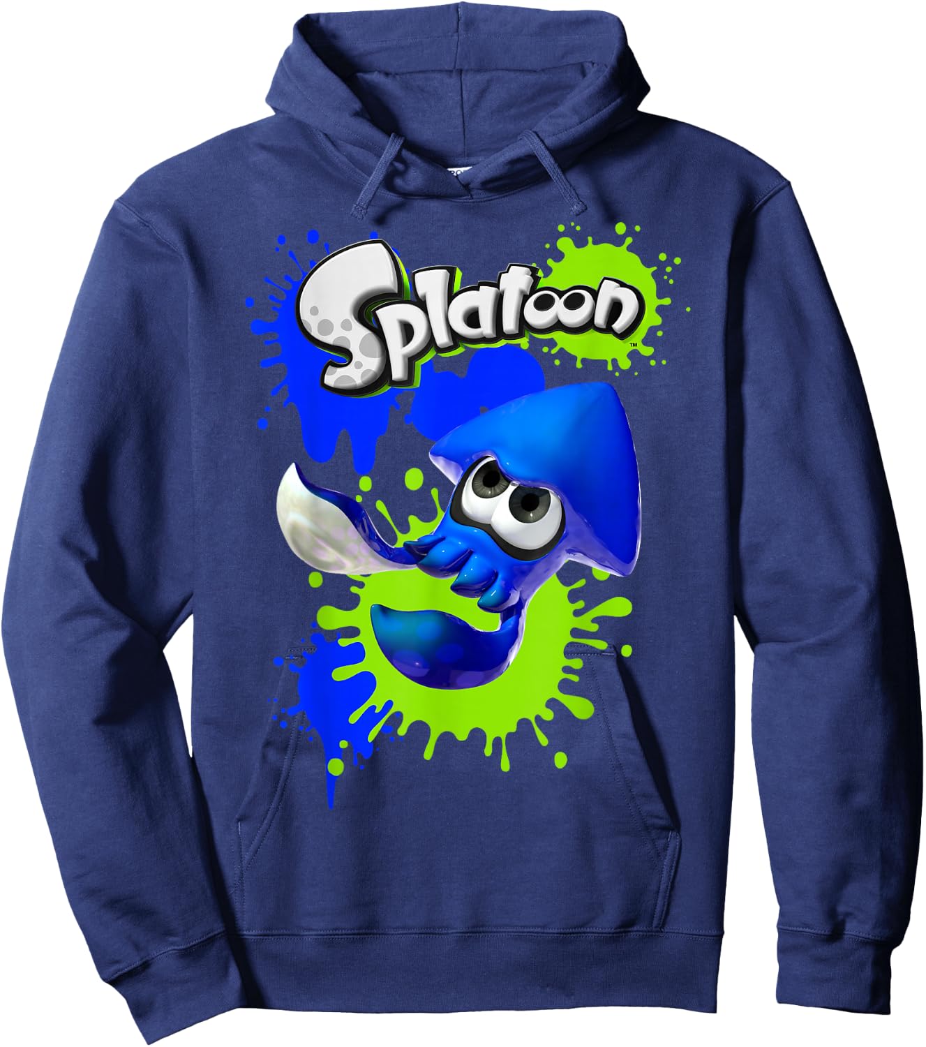 Nintendo Splatoon Spleediddle Splat Graphic Hoodie - Hoodie | Navy