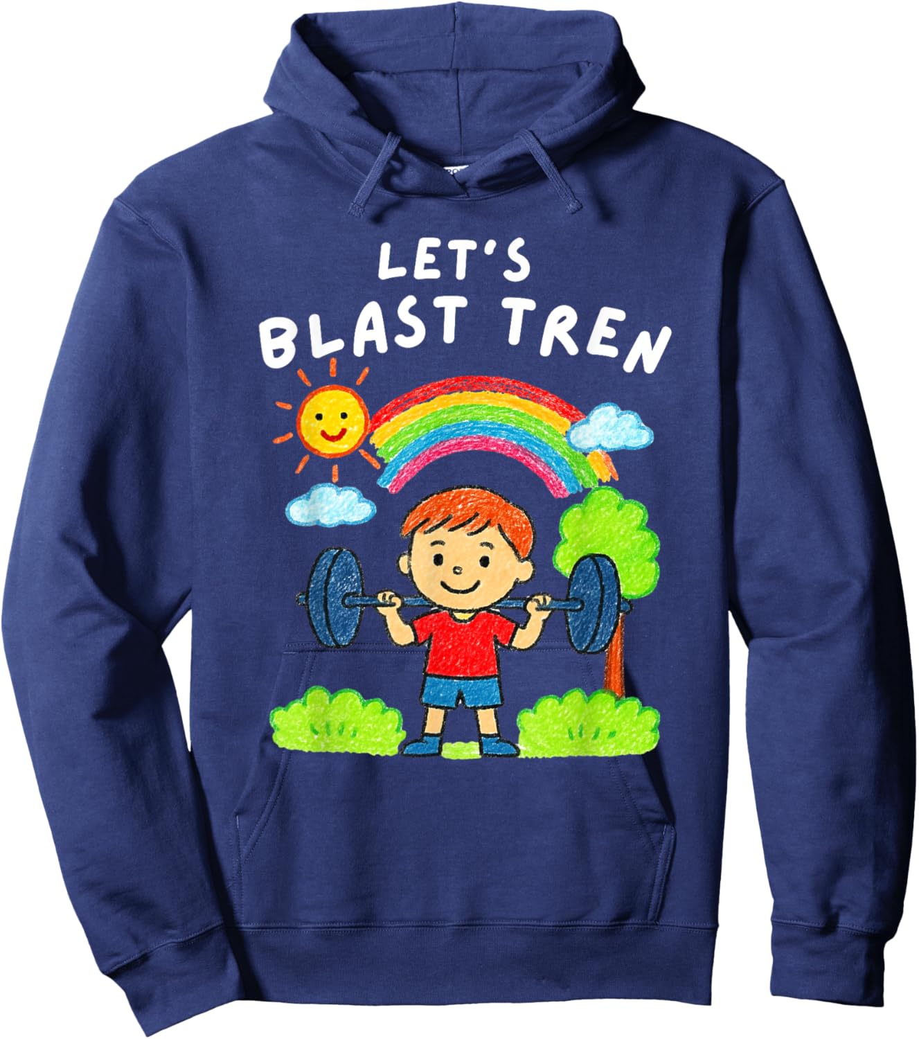 Let’s Blast Tren Funny Gym Workout Hoodie - Hoodie | Navy