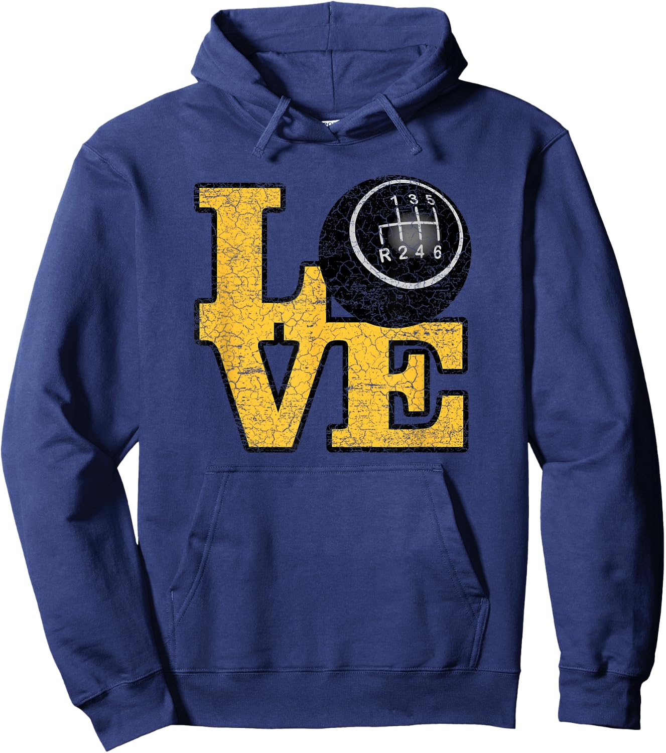 Love Manual Transmission Stick Shift Hoodie - Hoodie | Navy