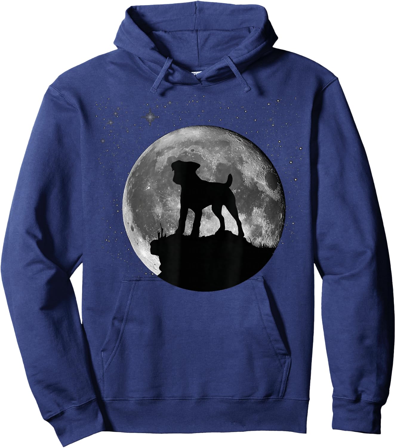 Parson Russell Terrier Dog Moon Hoodie - Hoodie | Navy