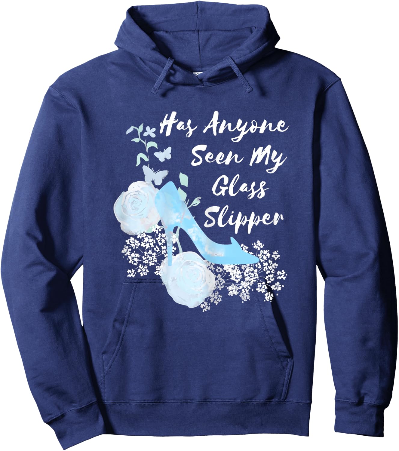 Disney Cinderella Glass Slipper Graphic Hoodie - Hoodie | Navy