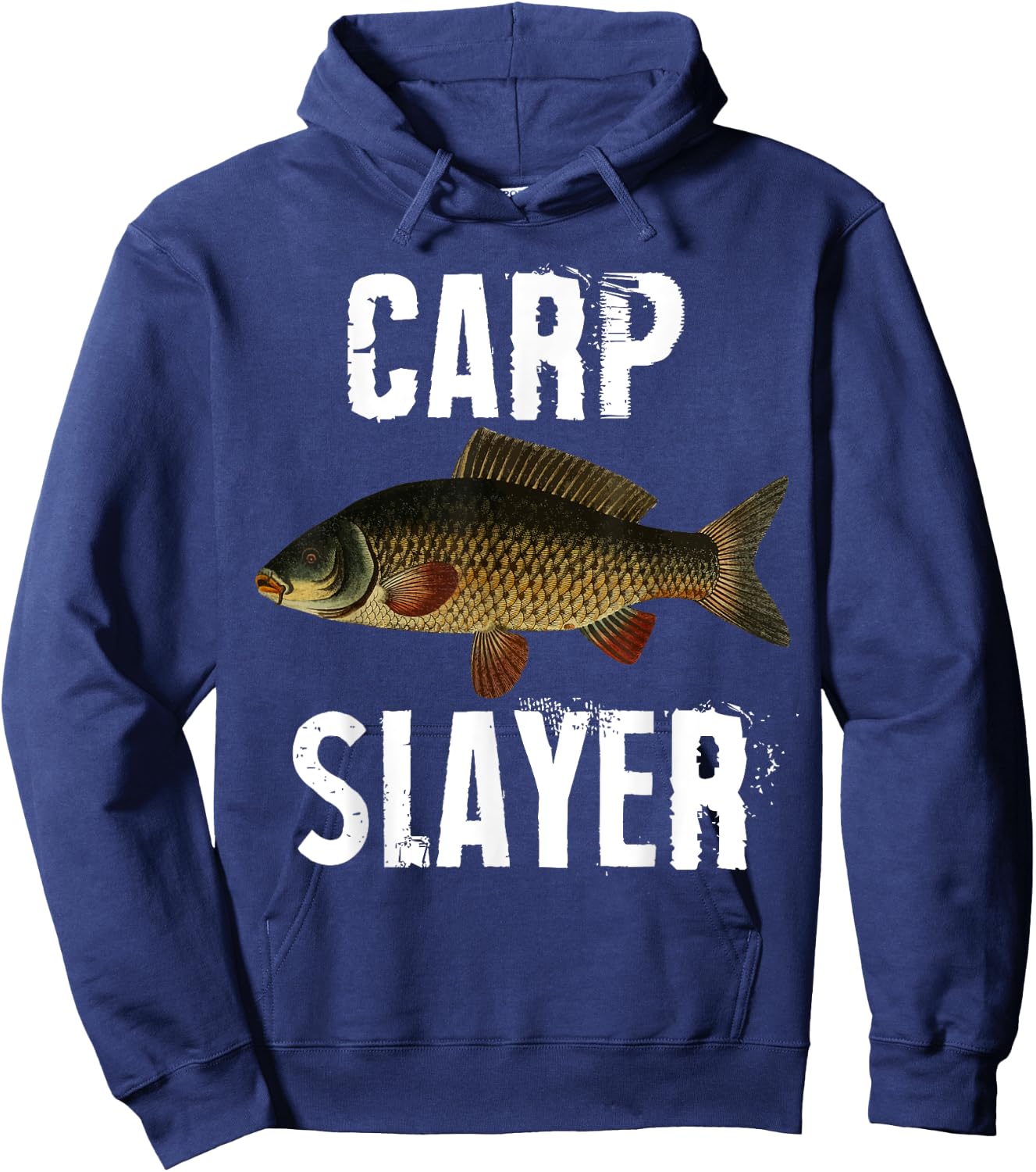 Carp Slayer Funny Fishing Hoodie - Hoodie | Navy