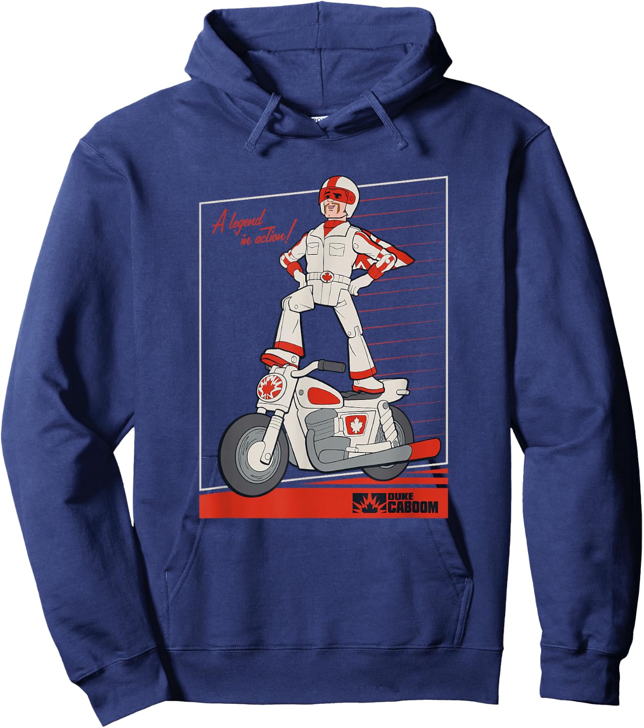 Disney Pixar Toy Story 4 Duke Caboom Legend Hoodie - Hoodie | Navy