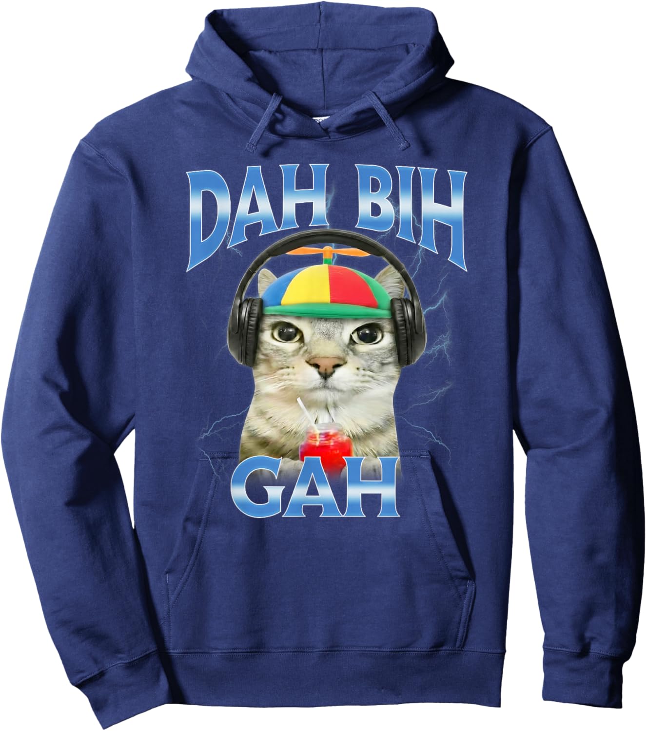 Dah Bih Gah Dahbihgah Meme Hoodie - Hoodie | Navy