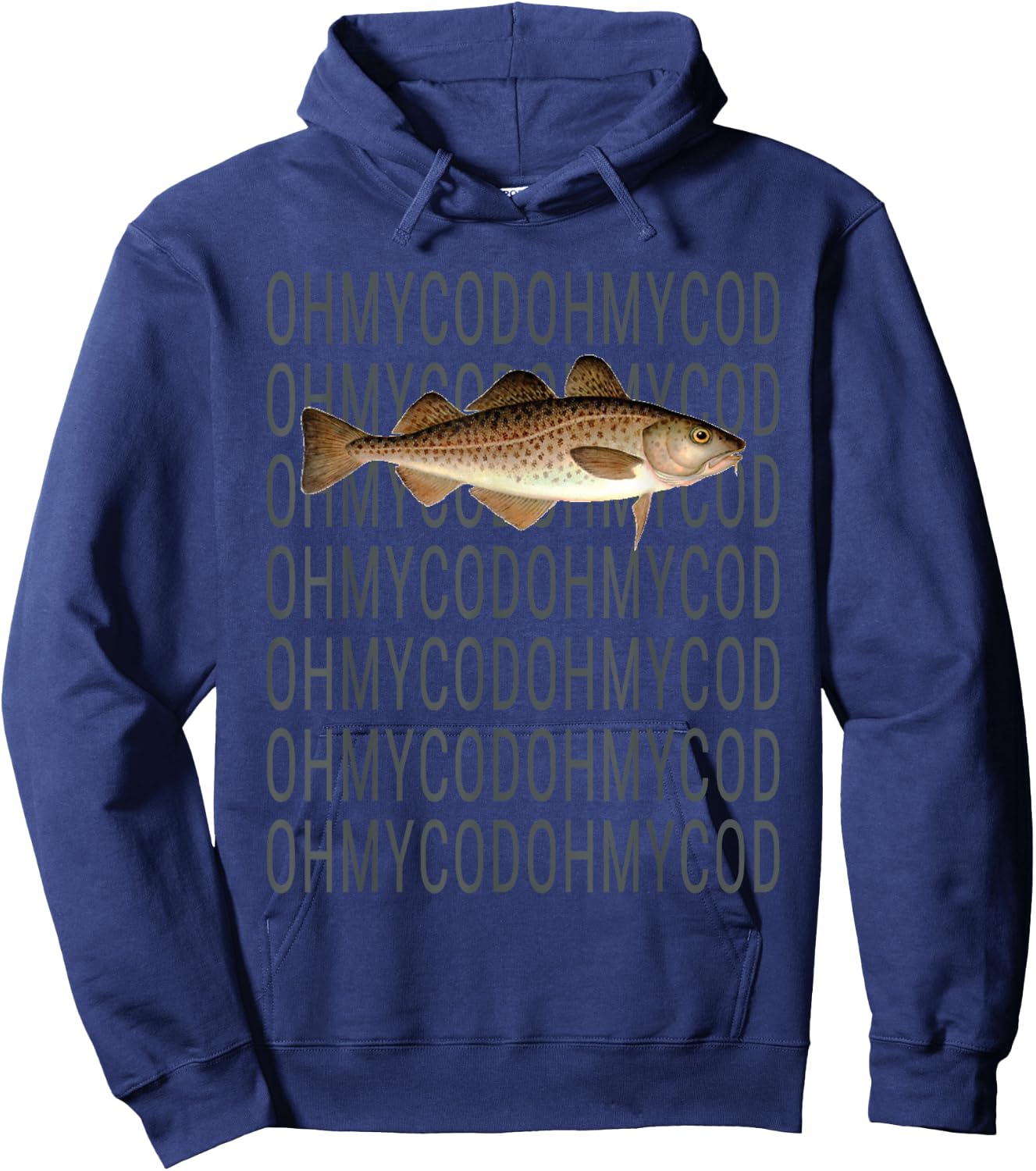 Shane Awesome - Oh My Cod Fish Hoodie - Hoodie | Navy