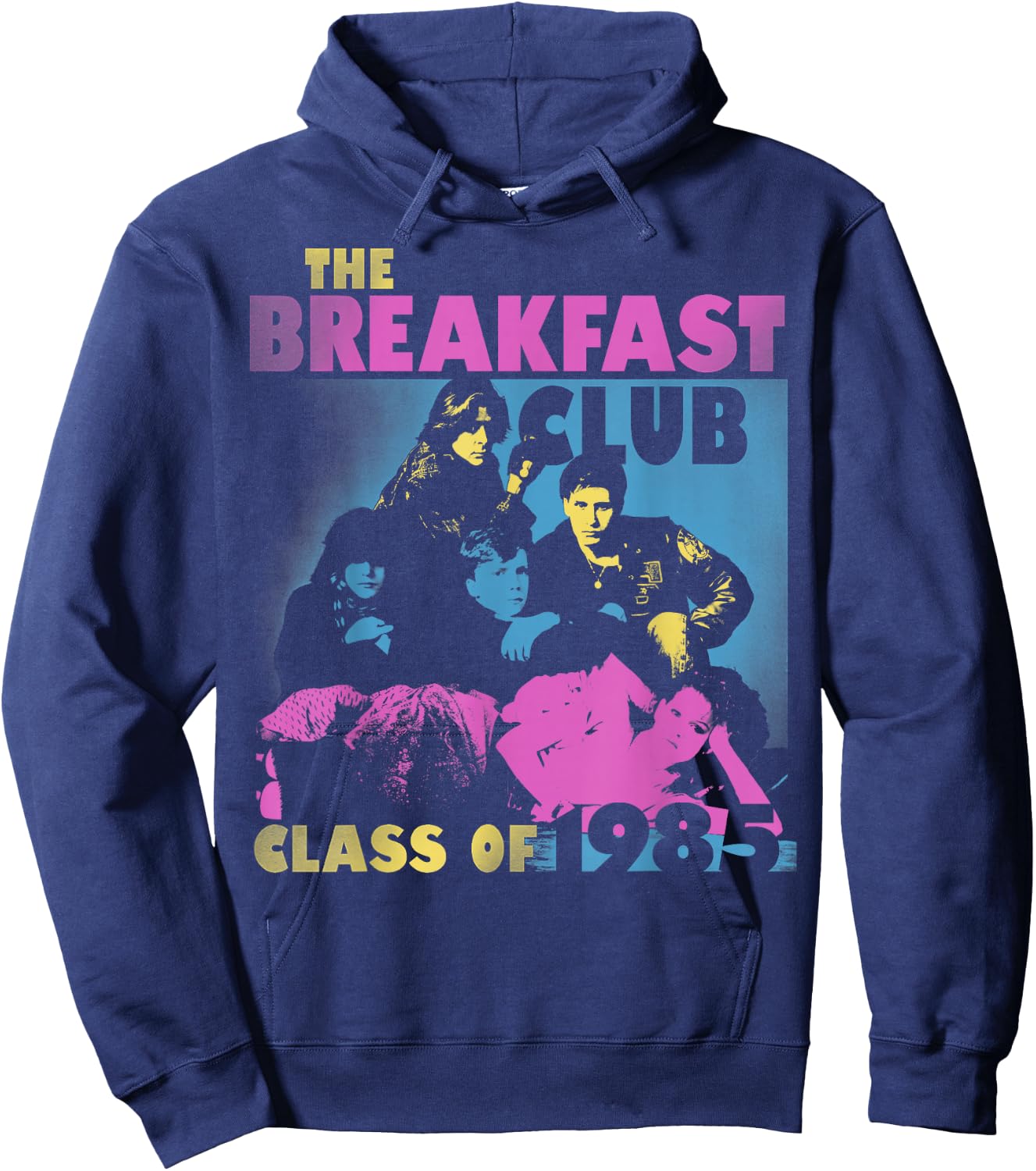 Breakfast Club Class of '85 Stencil Portrait Hoodie - Hoodie | Navy