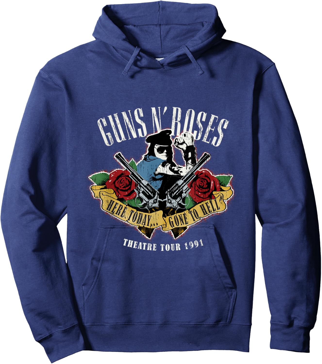 Guns N' Roses Official Here Today Gone To Hell Hoodie - Hoodie | Navy