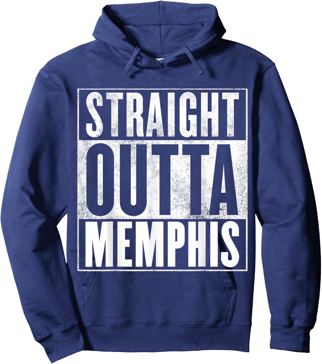 Funny Memphis - Straight Outta Memphis Shirt Hoodie - Hoodie | Navy