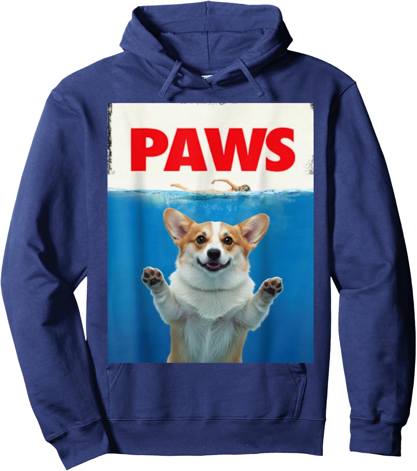 Paws Corgi Dog Shirts Funny Dog Gifts Women Kid Hoodie - Hoodie | Navy