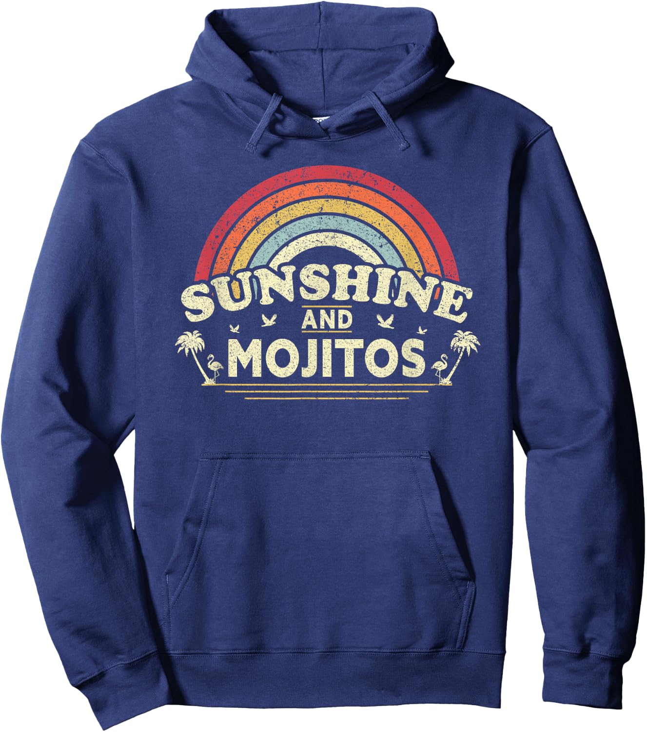 Mojito Sunshine and Mojitos Vintage Shirt Hoodie - Hoodie | Navy