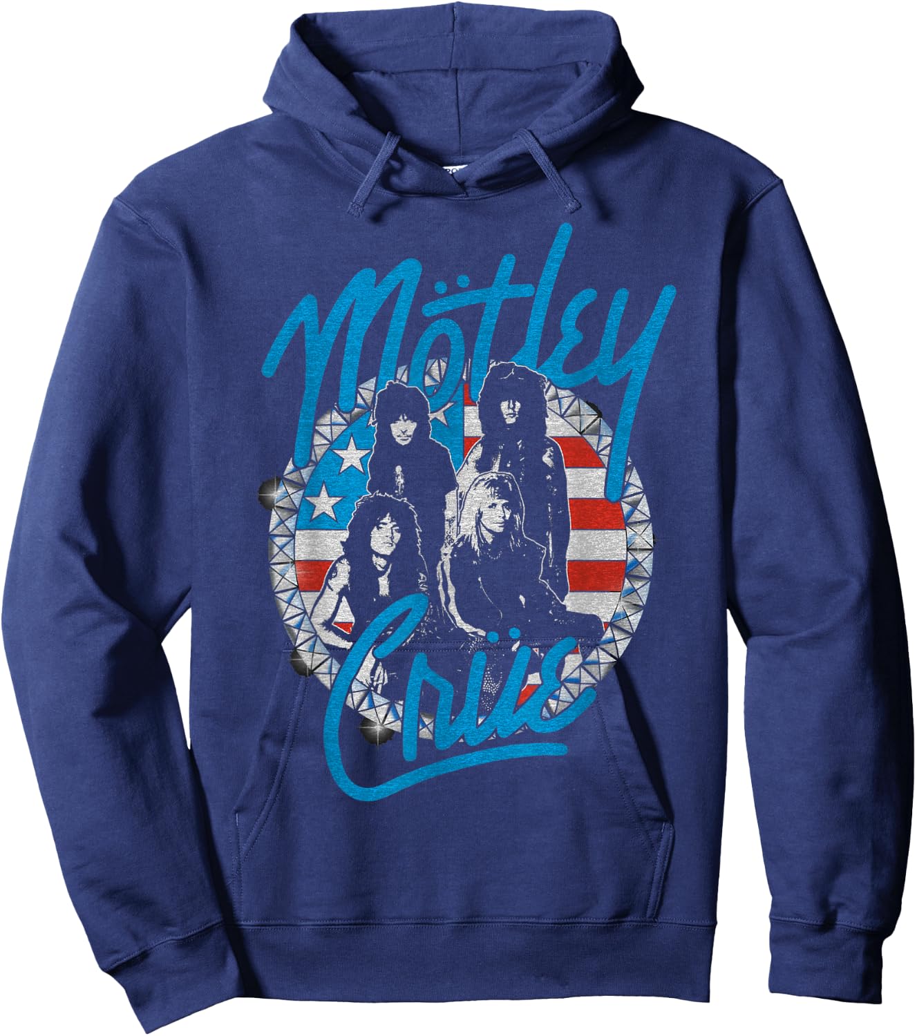 Mötley Crüe - Girls Vintage Small Hoodie - Hoodie | Navy