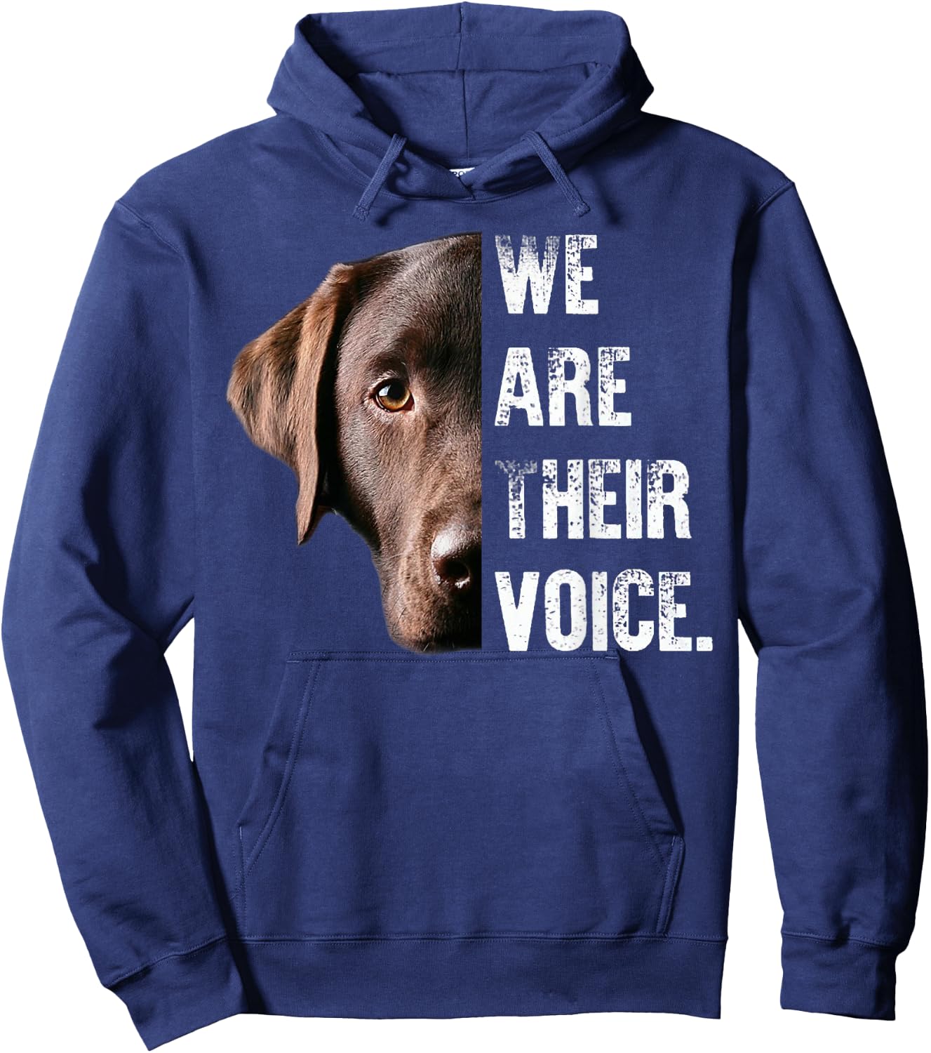 Labrador Retriever / We Are Their Voice Hoodie - Hoodie | Navy