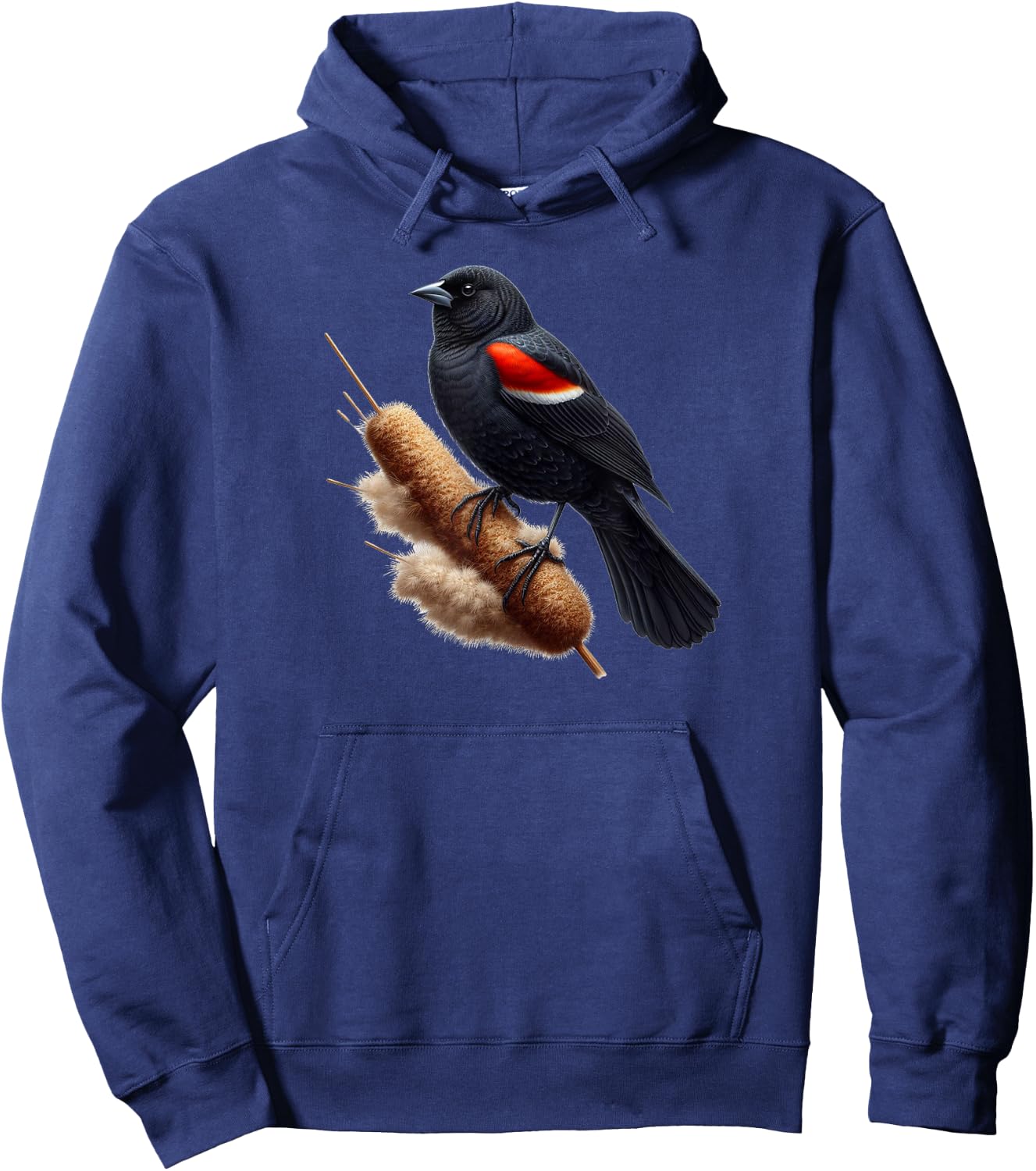 Birds Series. Redwing Blackbird. Hoodie - Hoodie | Navy