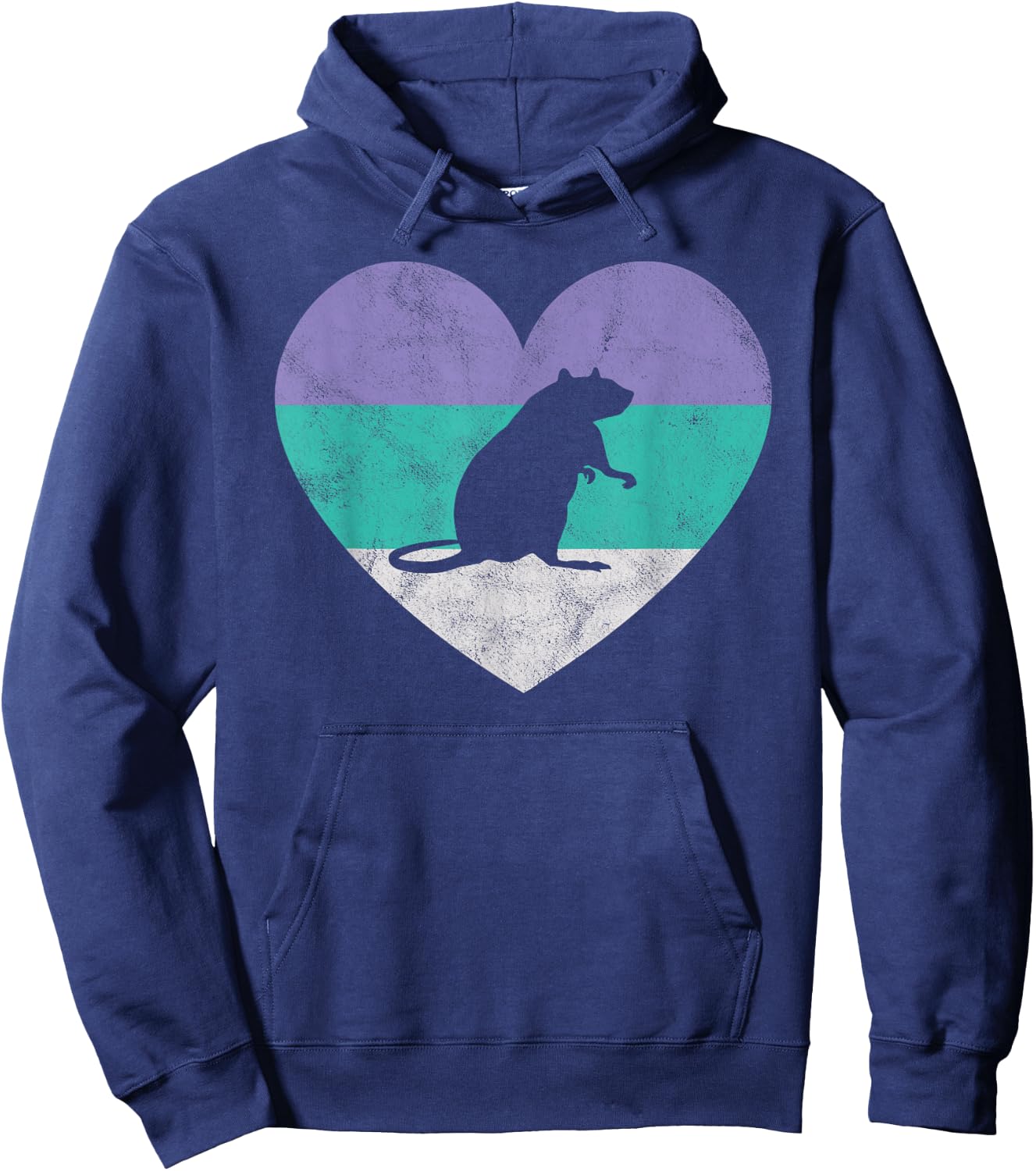 Cute Pet Rat Gift Shirt & Girls | Retro Vintage Hoodie - Hoodie | Navy