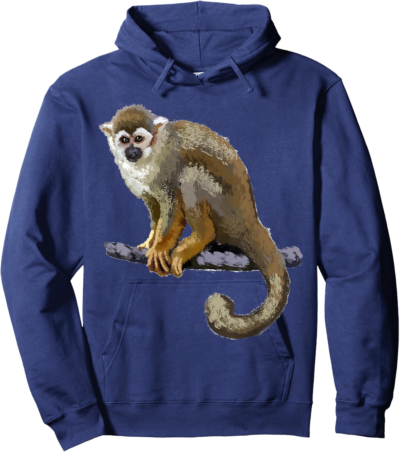 Squirrel Monkey T Shirt Hoodie - Hoodie | Navy