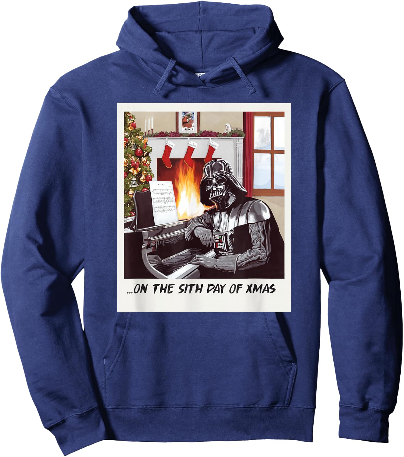Star Wars Darth Vader Sith Day of Xmas Holiday Hoodie - Hoodie | Navy