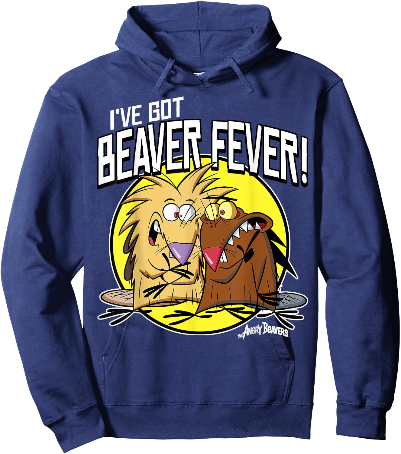 Angry Beavers I've Got Beaver Fever Hoodie - Hoodie | Navy