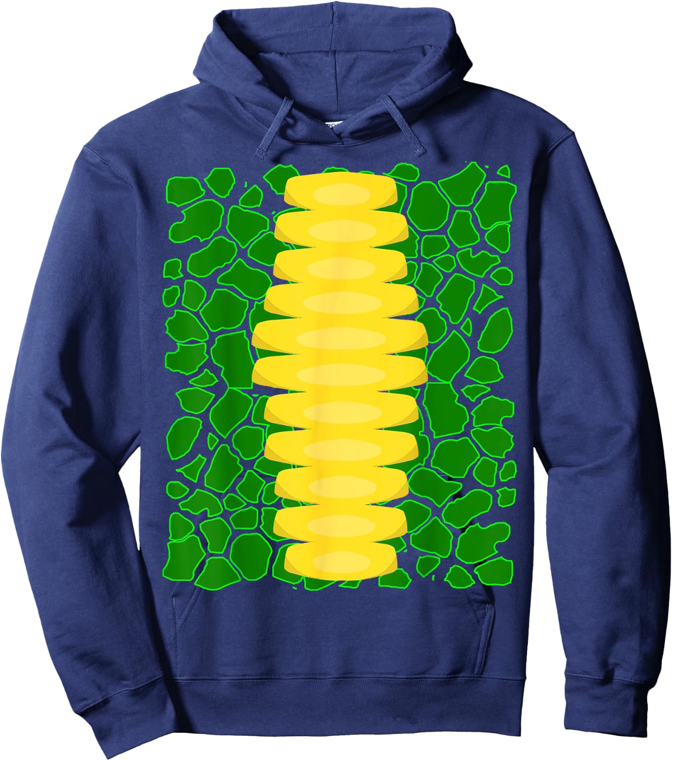 Dragon Costume Green Reptile Skin Pattern Print Hoodie - Hoodie | Navy