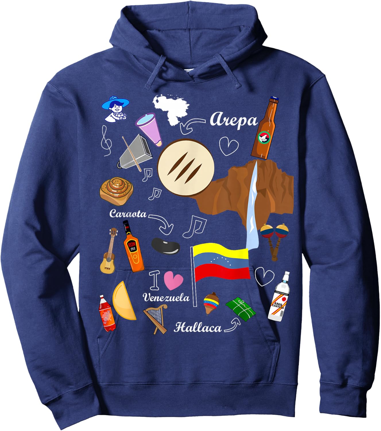 I Am a Proud Venezuelan Hoodie - Hoodie | Navy