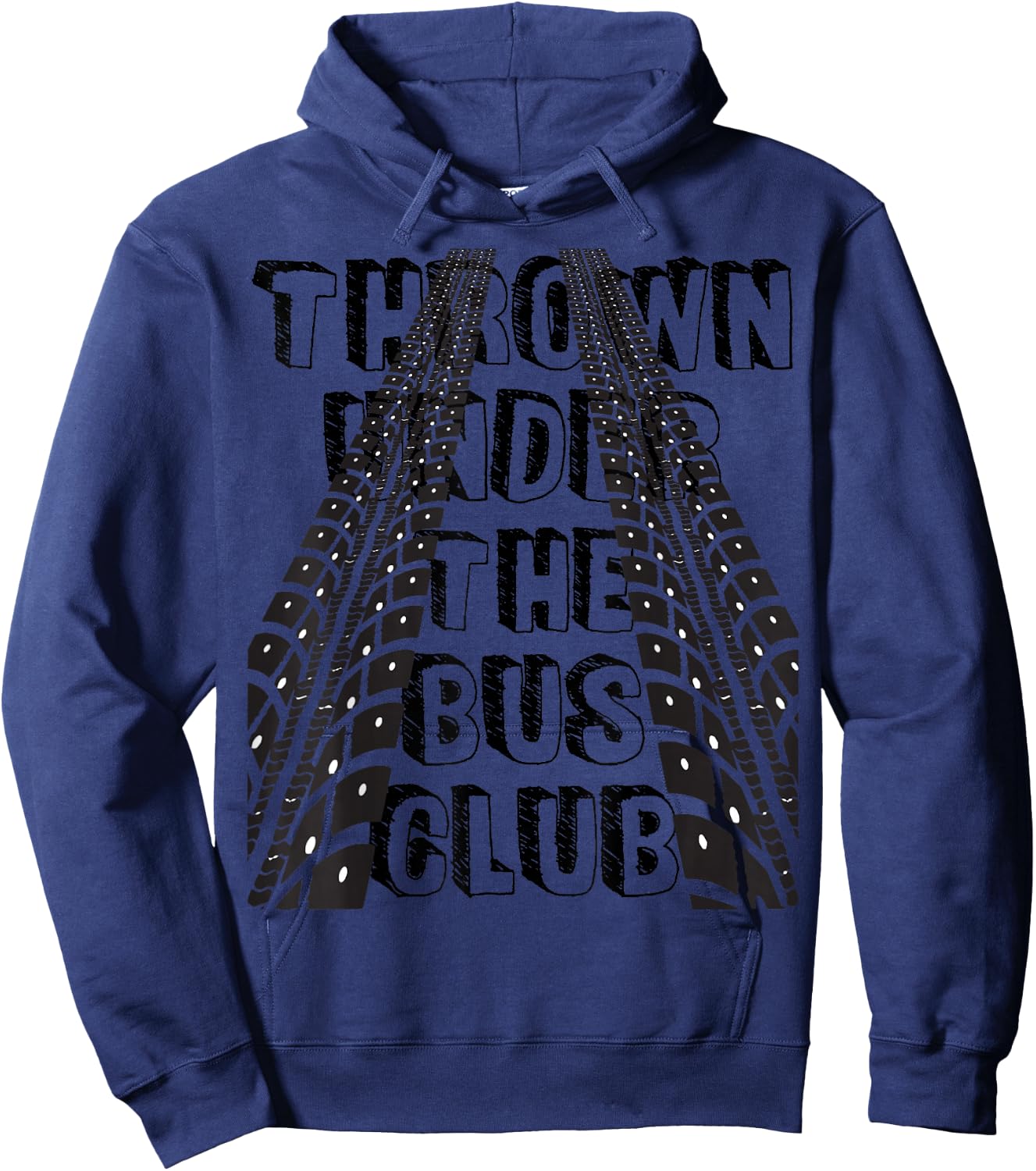 Thrown under the bus club- Trouble Hoodie - Hoodie | Navy