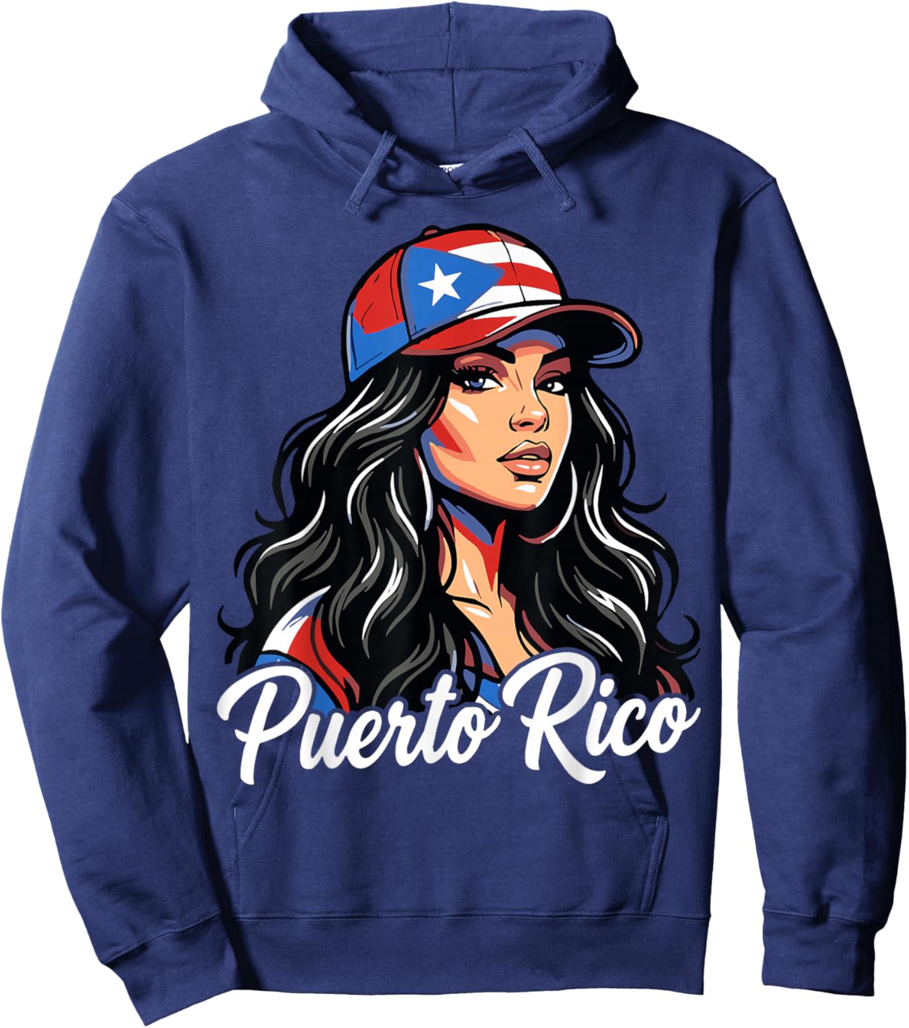 Puerto Rico Flag Boricua Puerto Rican Hoodie - Hoodie | Navy
