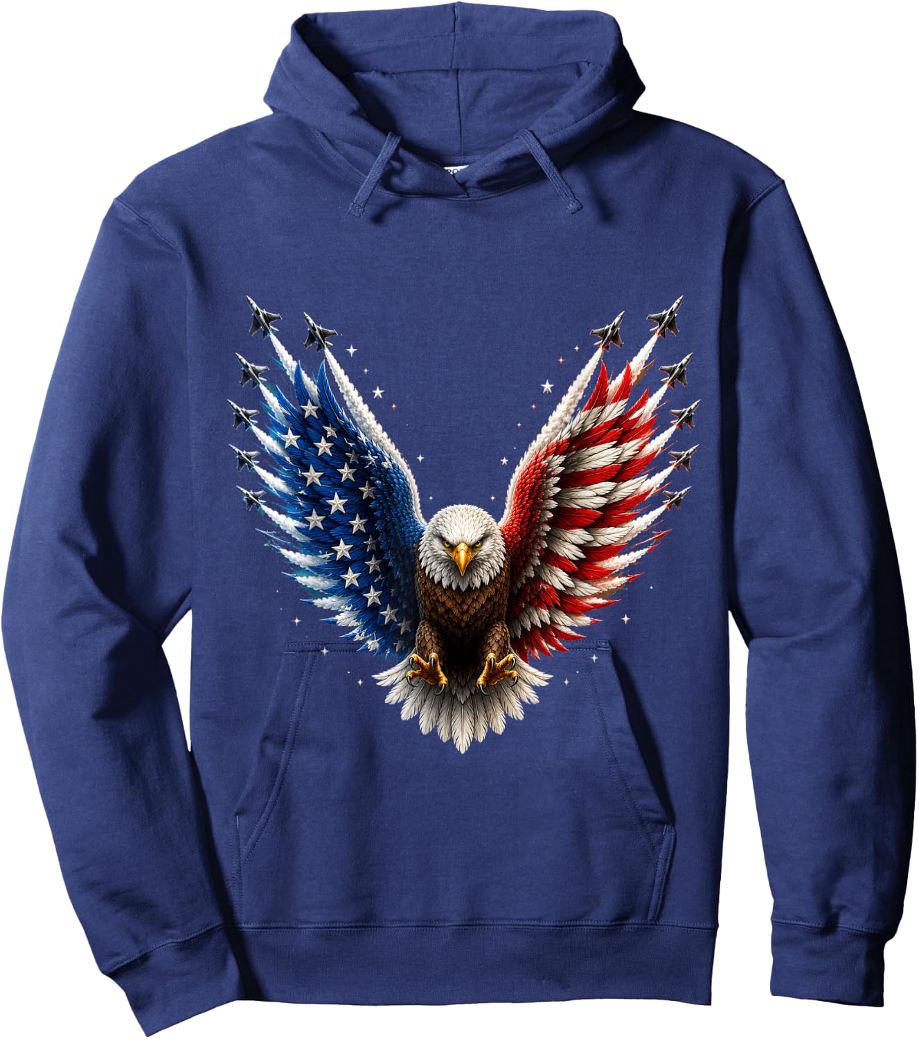 4th of July Independence Day Hoodie - Hoodie | Navy