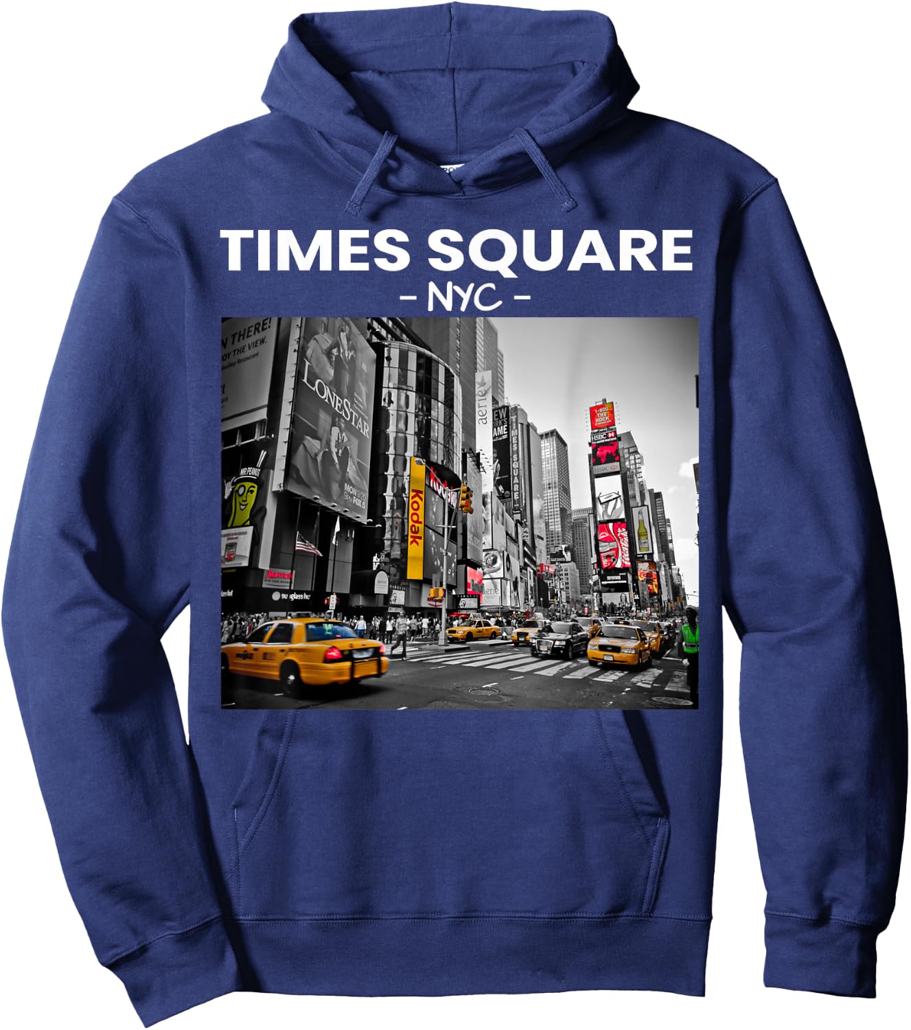 Times Square T Shirt NYC New York City Gift Hoodie - Hoodie | Navy