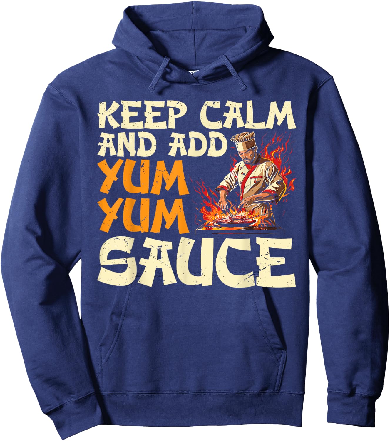 Keep Calm and Add Yum Yum Sauce Hoodie - Hoodie | Navy