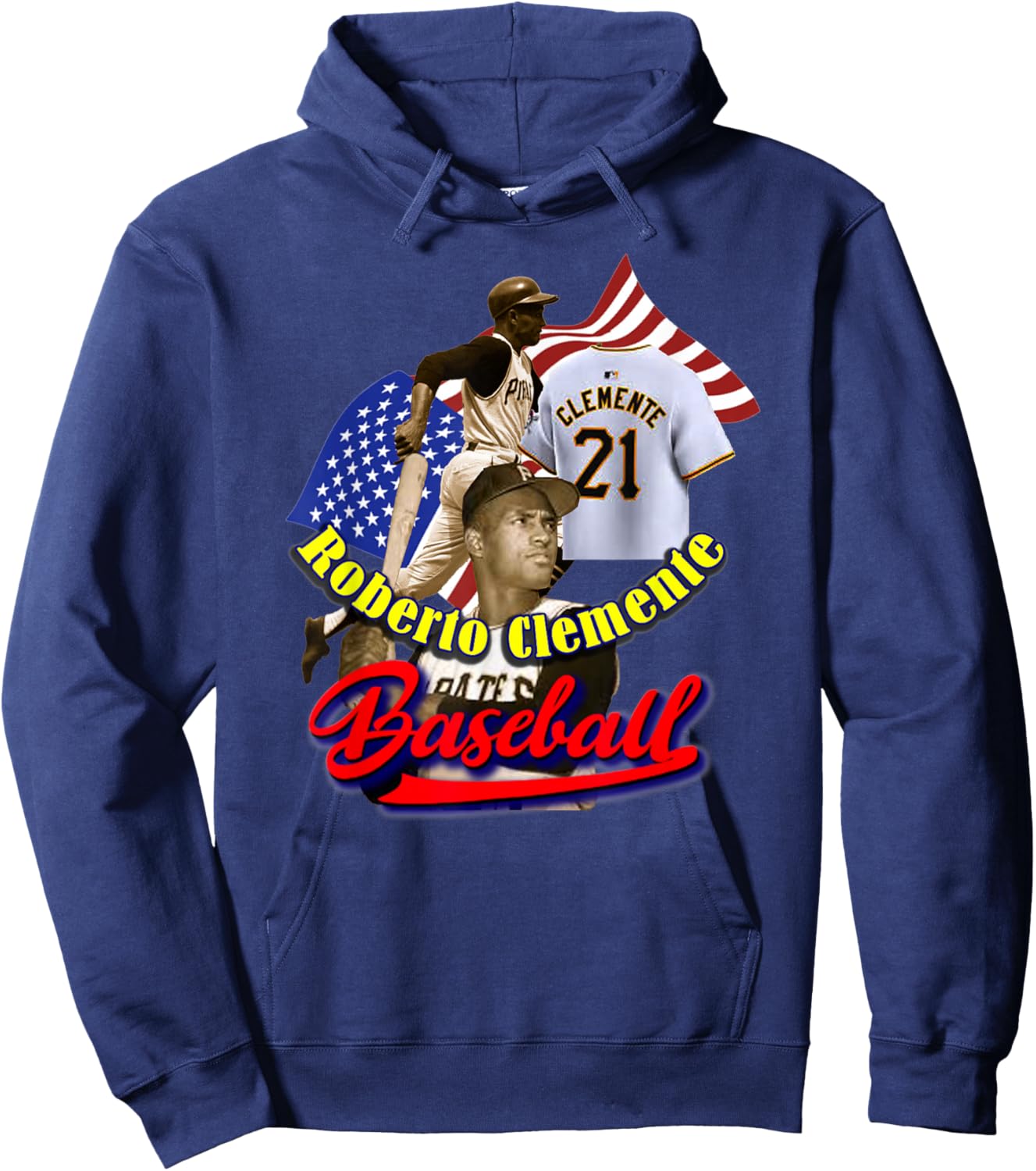 Roberto Clemente_002 Hoodie - Hoodie | Navy